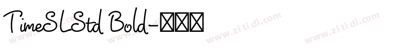 TimeSLStd Bold字体转换